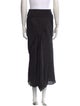 Rick Owens Raw-Edge Trim Midi Length Skirt