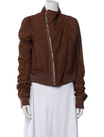 Rick Owens Lamb Leather Biker Jacket