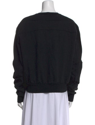 Rick Owens Crew Neck Long Sleeve Sweatshirt