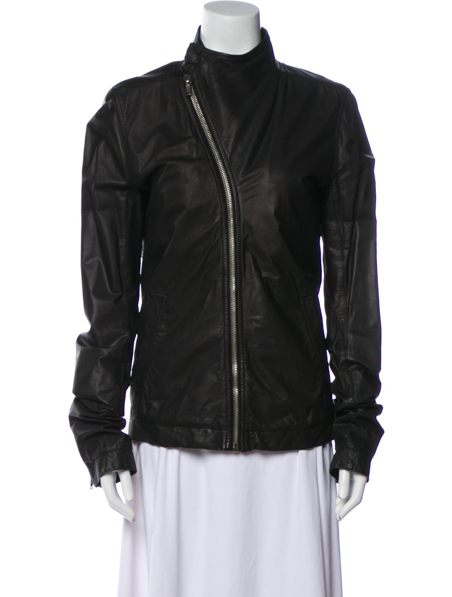 Rick Owens Leather Biker Jacket