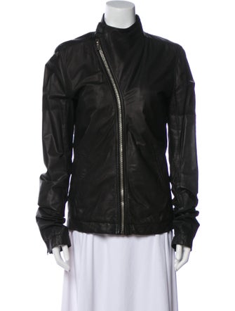 Rick Owens Leather Biker Jacket