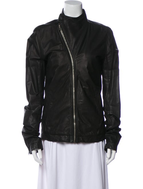Rick Owens Leather Biker Jacket