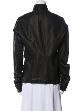 Rick Owens Leather Biker Jacket