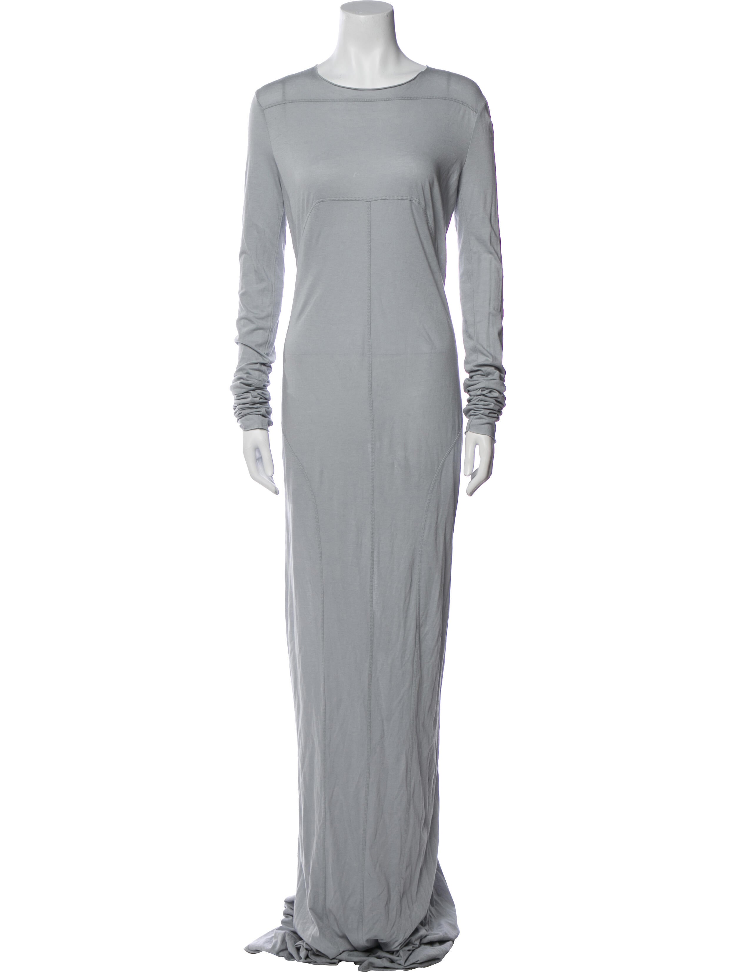 Rick Owens Crew Neck Long Dress