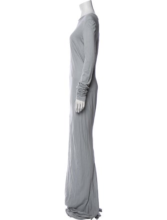Rick Owens Crew Neck Long Dress