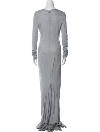 Rick Owens Crew Neck Long Dress