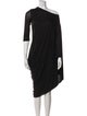 Rick Owens One-Shoulder Three-Quarter Sleeve Tunic
