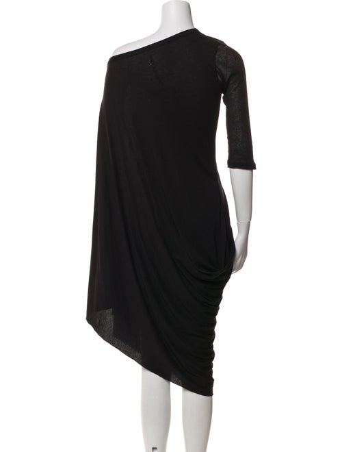 Rick Owens One-Shoulder Three-Quarter Sleeve Tunic