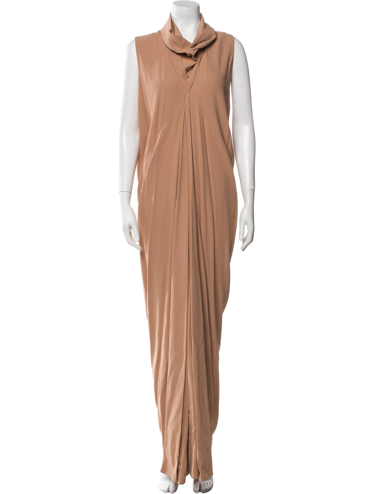 Rick Owens Cowl Neck Long Dress