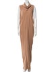 Rick Owens Cowl Neck Long Dress