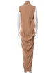 Rick Owens Cowl Neck Long Dress
