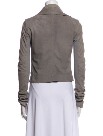 Rick Owens Lamb Leather Biker Jacket