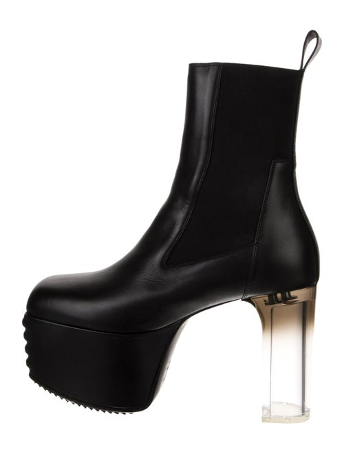 Rick Owens Leather Chelsea Boots
