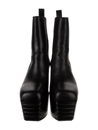 Rick Owens Leather Chelsea Boots