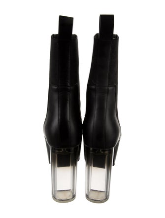 Rick Owens Leather Chelsea Boots