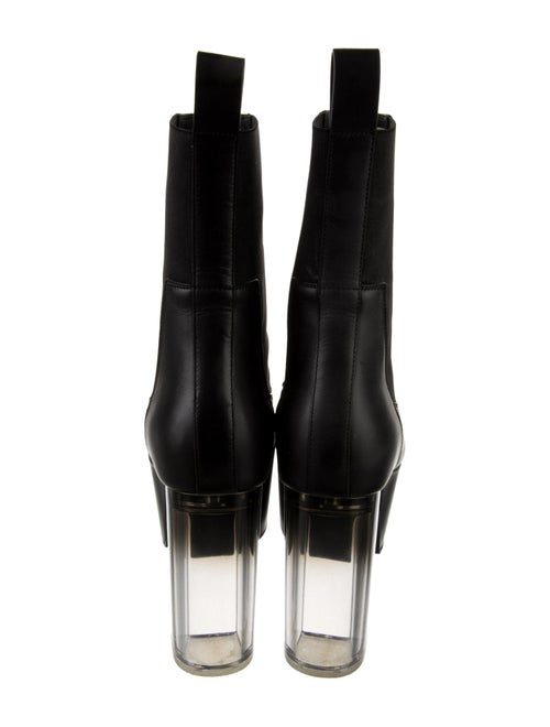 Rick Owens Leather Chelsea Boots