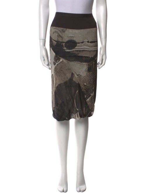 Rick Owens Silk Knee-Length Skirt