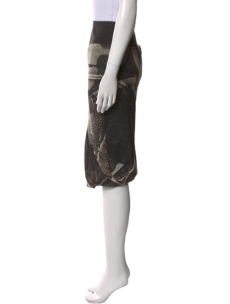 Rick Owens Silk Knee-Length Skirt