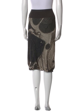 Rick Owens Silk Knee-Length Skirt