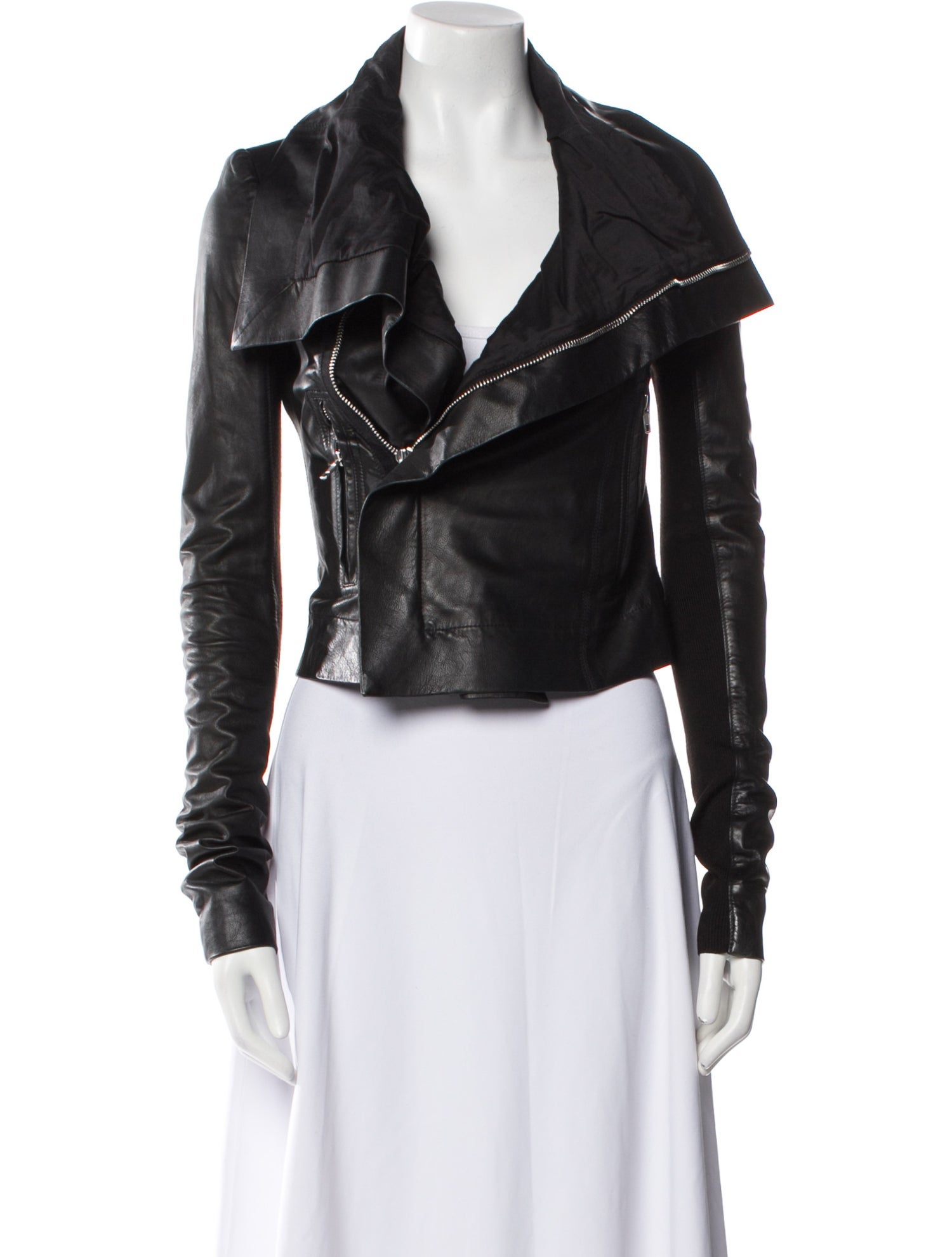 Rick Owens Leather Biker Jacket