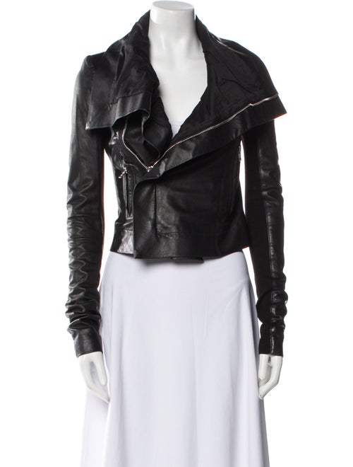 Rick Owens Leather Biker Jacket