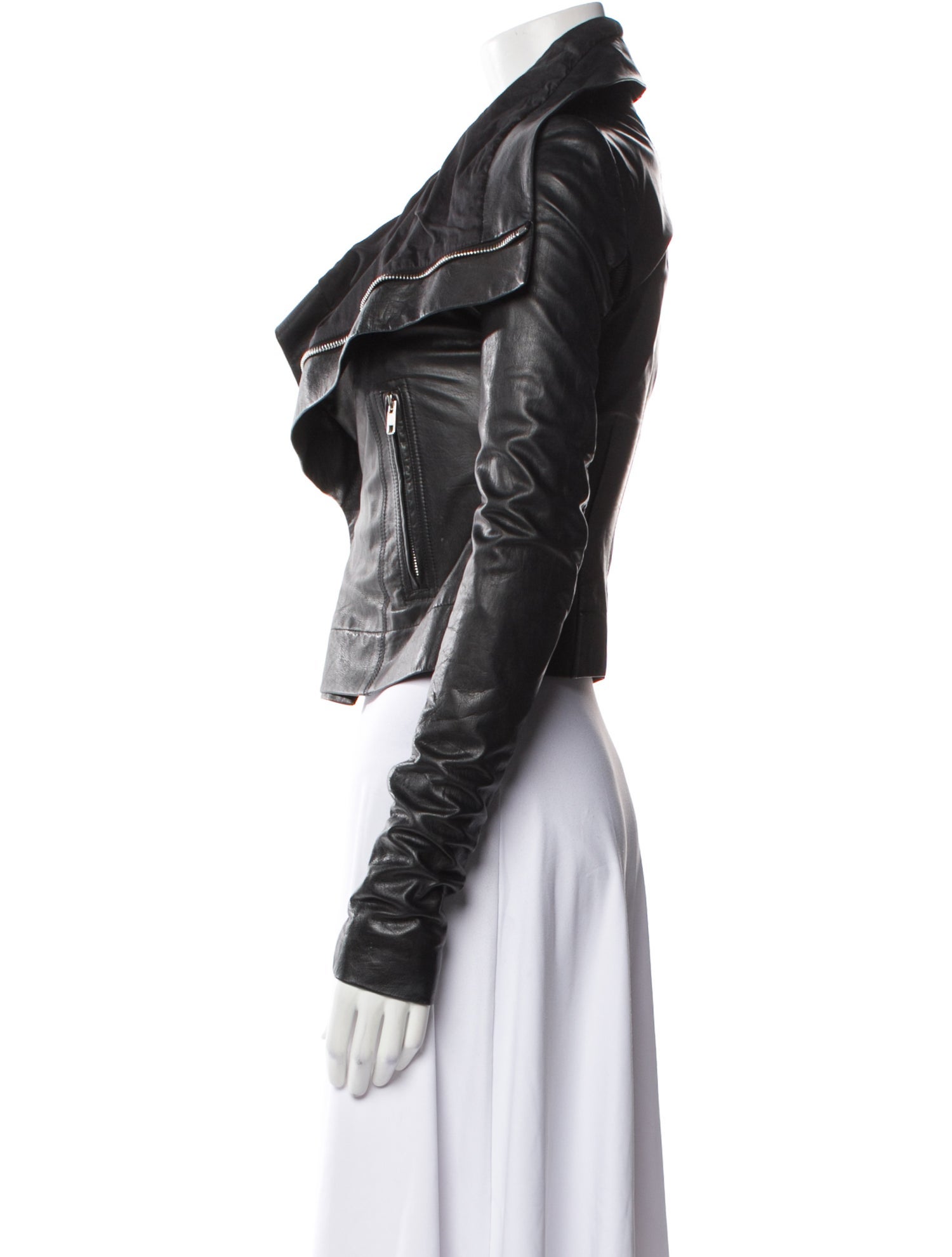 Rick Owens Leather Biker Jacket