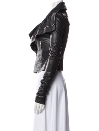 Rick Owens Leather Biker Jacket