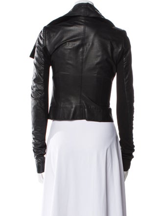 Rick Owens Leather Biker Jacket