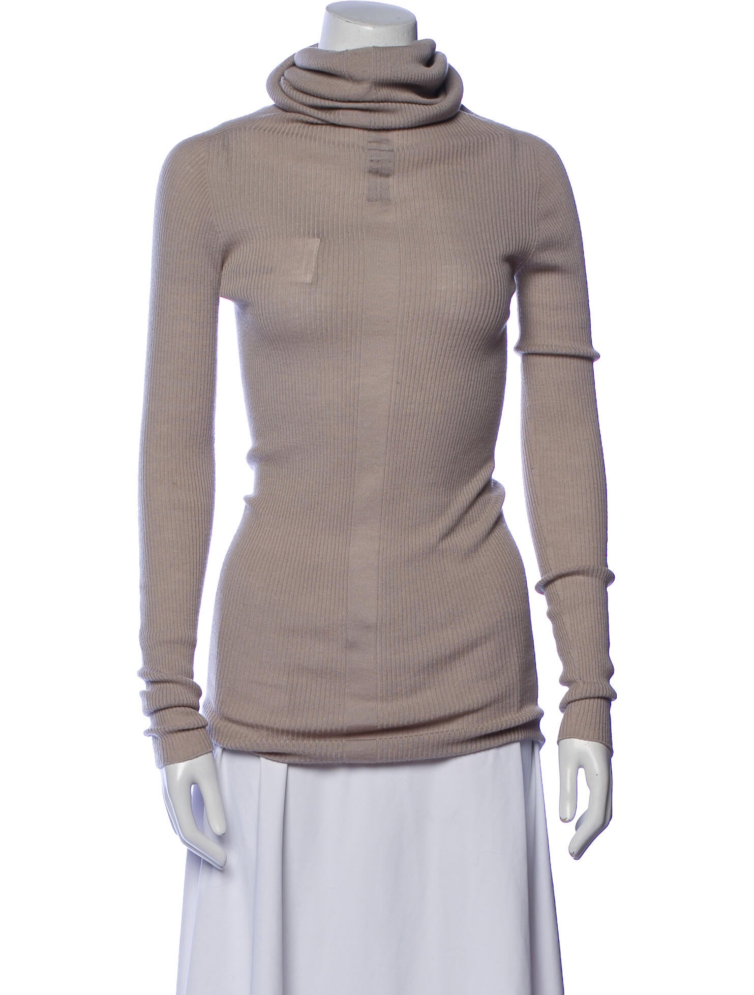 Rick Owens Turtleneck Long Sleeve Top