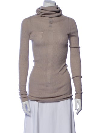 Rick Owens Turtleneck Long Sleeve Top