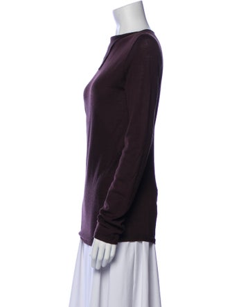 Rick Owens Virgin Wool Bateau Neckline Top