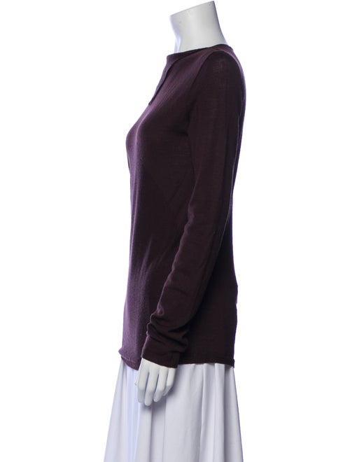 Rick Owens Virgin Wool Bateau Neckline Top