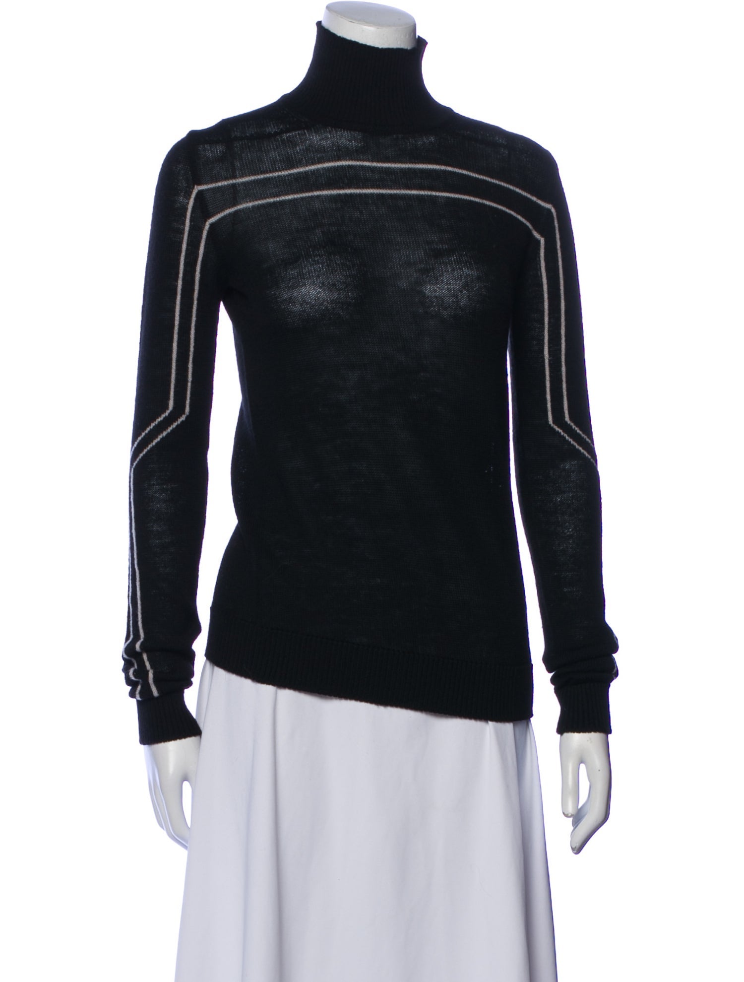 Rick Owens Virgin Wool Turtleneck Top