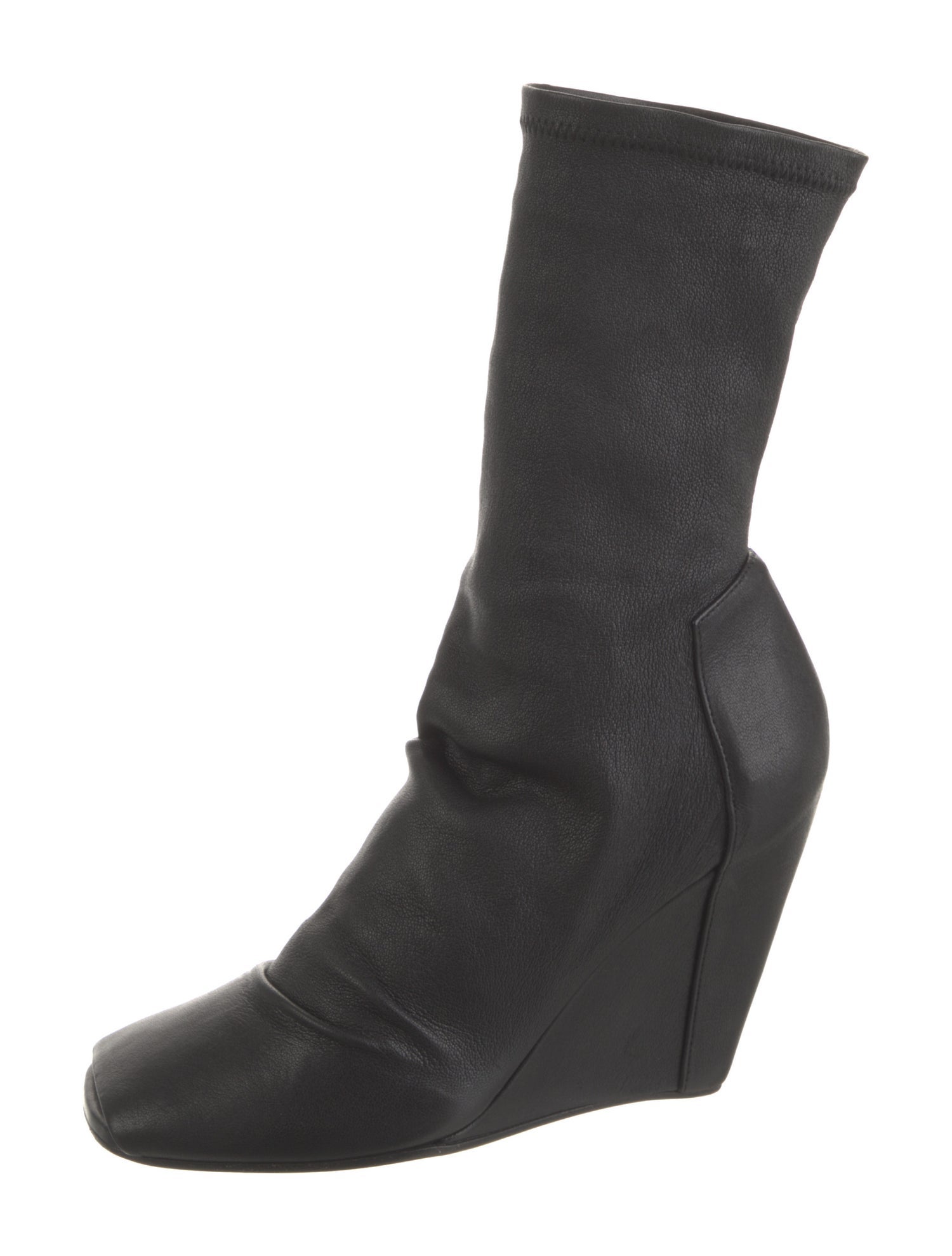 Rick Owens Leather Sock Boots