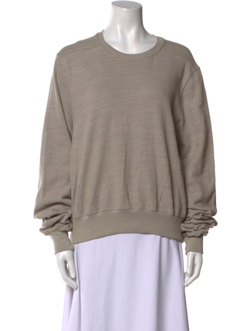 Rick Owens Crew Neck Long Sleeve Sweatshirt