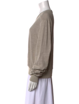 Rick Owens Crew Neck Long Sleeve Sweatshirt