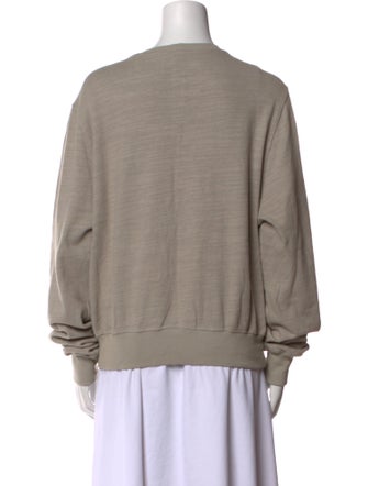 Rick Owens Crew Neck Long Sleeve Sweatshirt