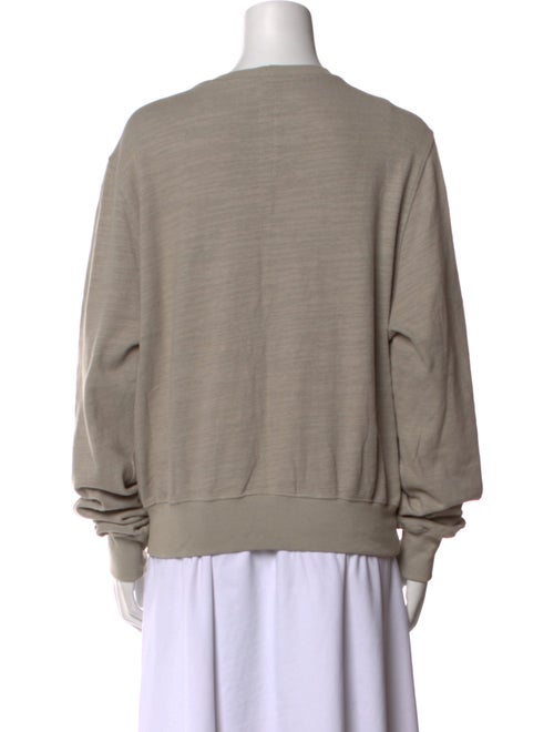 Rick Owens Crew Neck Long Sleeve Sweatshirt