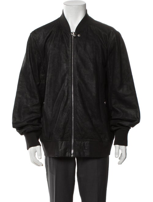 Rick Owens Lamb Leather Bomber Jacket