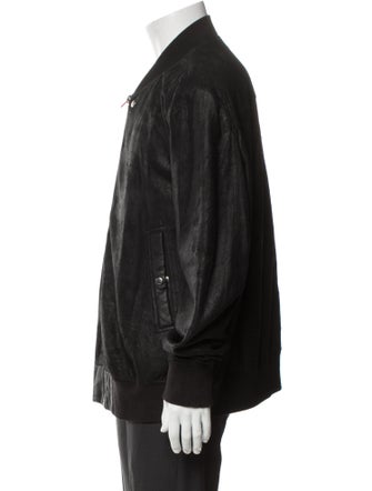 Rick Owens Lamb Leather Bomber Jacket