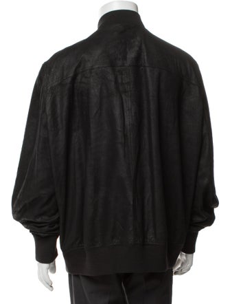 Rick Owens Lamb Leather Bomber Jacket