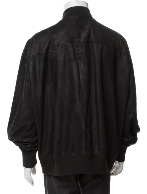 Rick Owens Lamb Leather Bomber Jacket