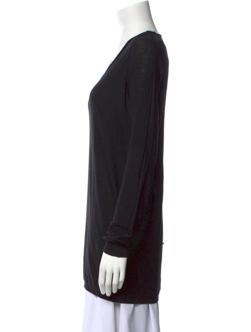 Rick Owens V-Neck Long Sleeve Top