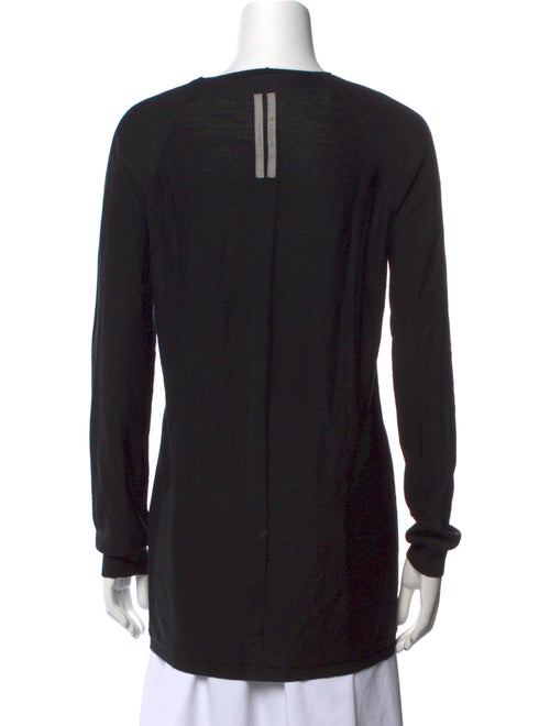 Rick Owens V-Neck Long Sleeve Top