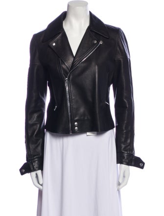 Rick Owens Leather Biker Jacket