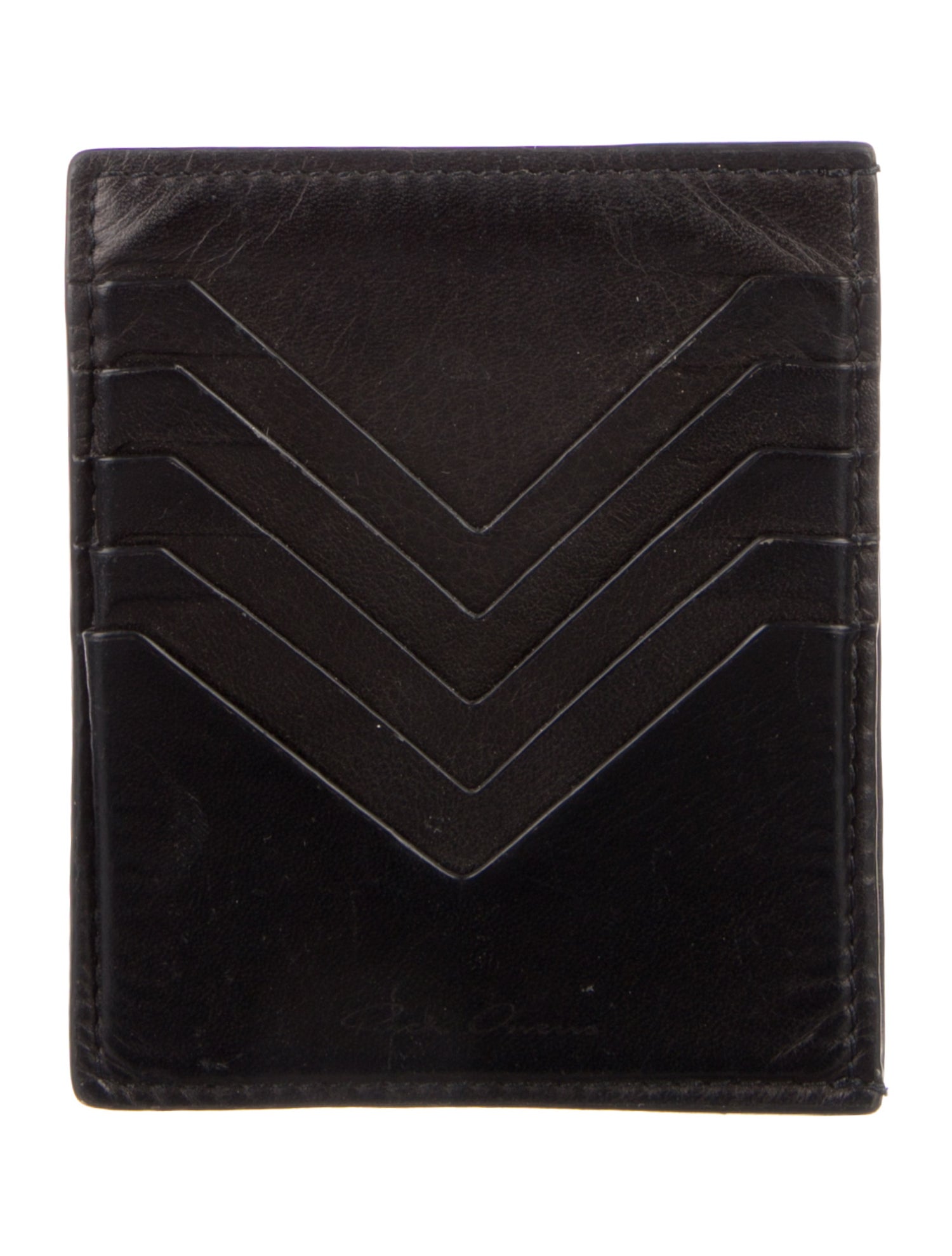 Rick Owens Leather Card Holder