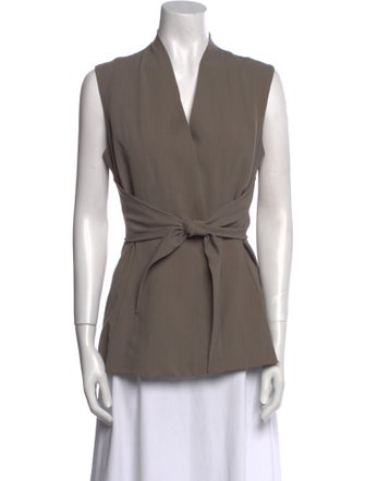 Rick Owens Wool V-Neck Top