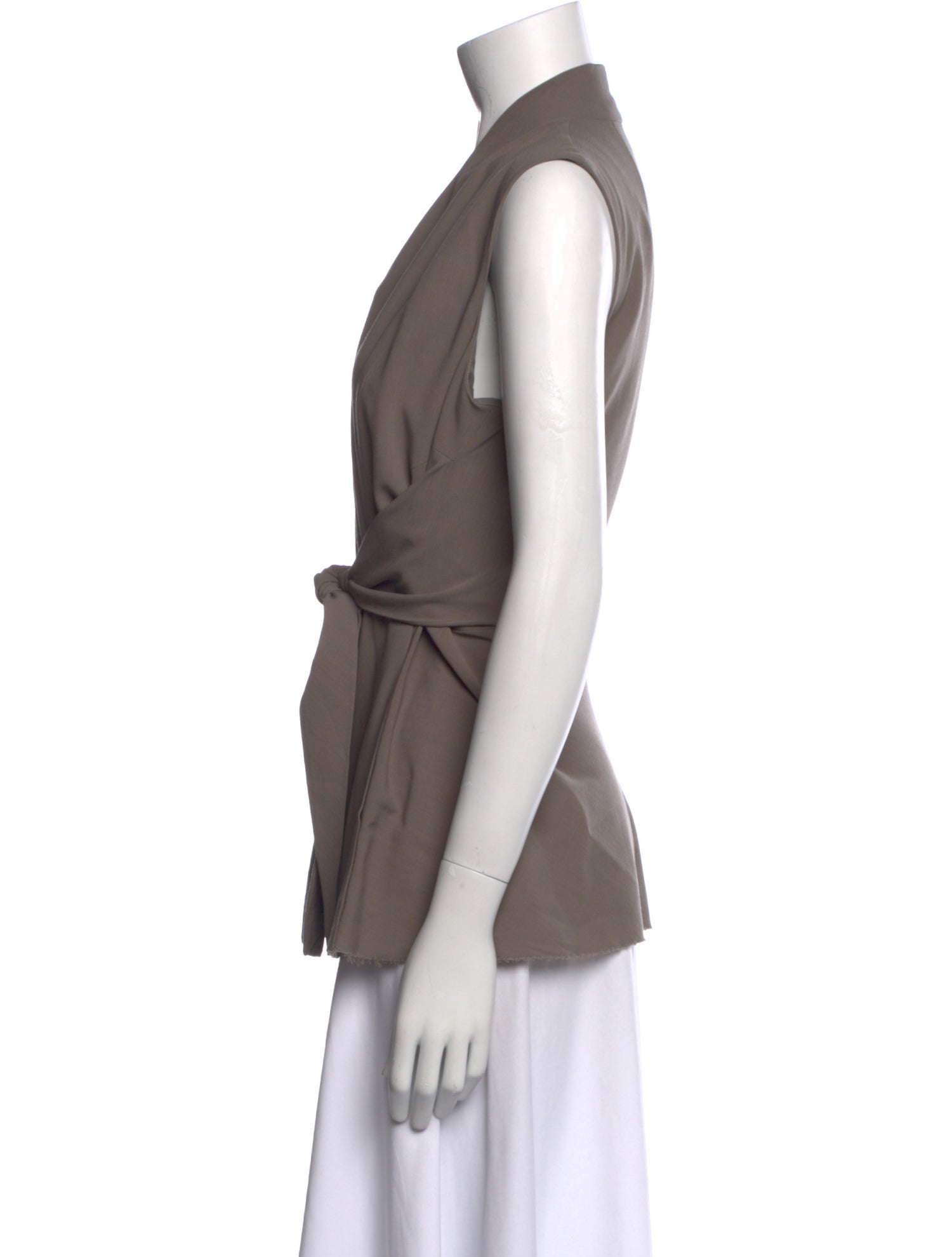 Rick Owens Wool V-Neck Top