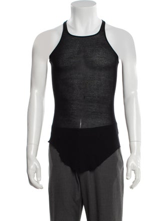 Rick Owens Scoop Neck Sleeveless T-Shirt