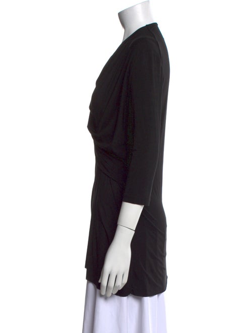 Rick Owens Cowl Neck Three-Quarter Sleeve Top